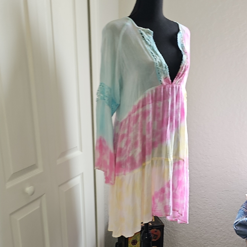 Tie-Dye Dress/Beach Cover-up - Picture 5 of 17